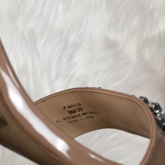 Jessica Simpson Maclin Nude Jeweled Pump size 9 - Picture 7 of 8